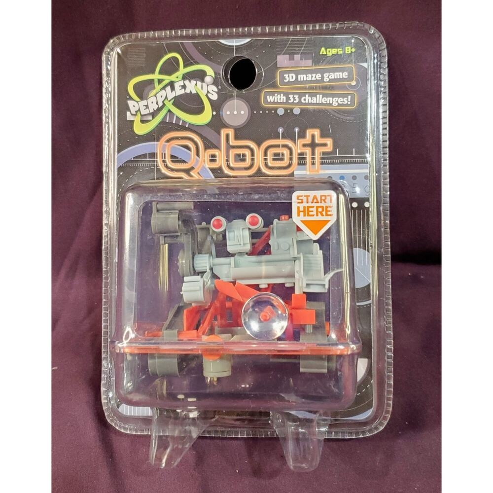 Perplexus Q-Bot 3D Maze Game QBOT With 33 Challenges! Ages 8+ Play Monster Q Bot